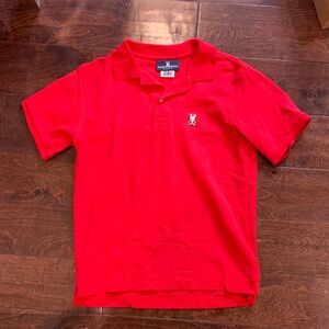 Boys 18-20 XL Psycho Bunny Bright Red Polo